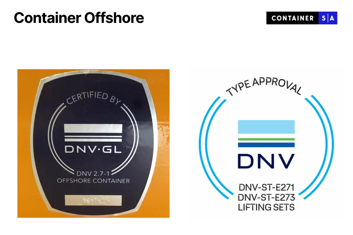 Certificação DNV 2 7 1 Offshore Container