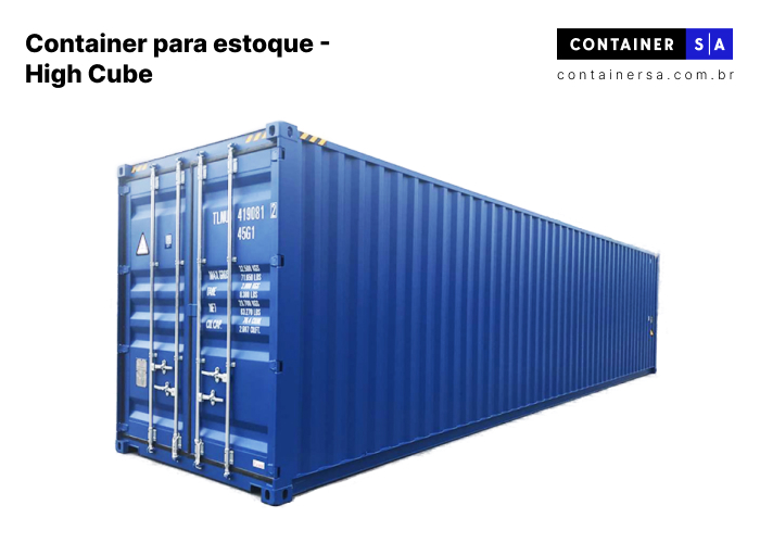 Container para estoque high cube - Container SA