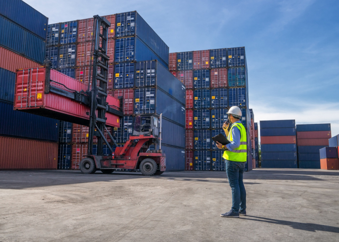 Container novo para exportação de mercadorias